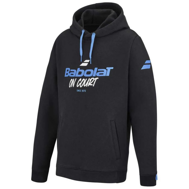 Sweat Babolat Exercice Hood Noir Junior - Esprit Padel Shop