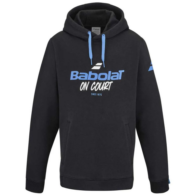 Sweat Babolat Exercice Hood Noir Junior - Esprit Padel Shop