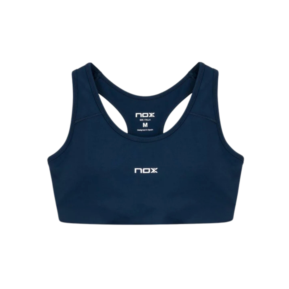 Nox Team women's navy blue sports bra - Esprit Padel Shop