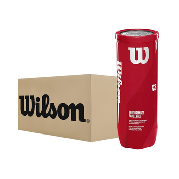 Caixa de 24 tubos de bolas Wilson Padel X3 - Esprit Padel Shop