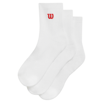Chaussettes Wilson Quarter Top Blanc x3 - Esprit Padel Shop