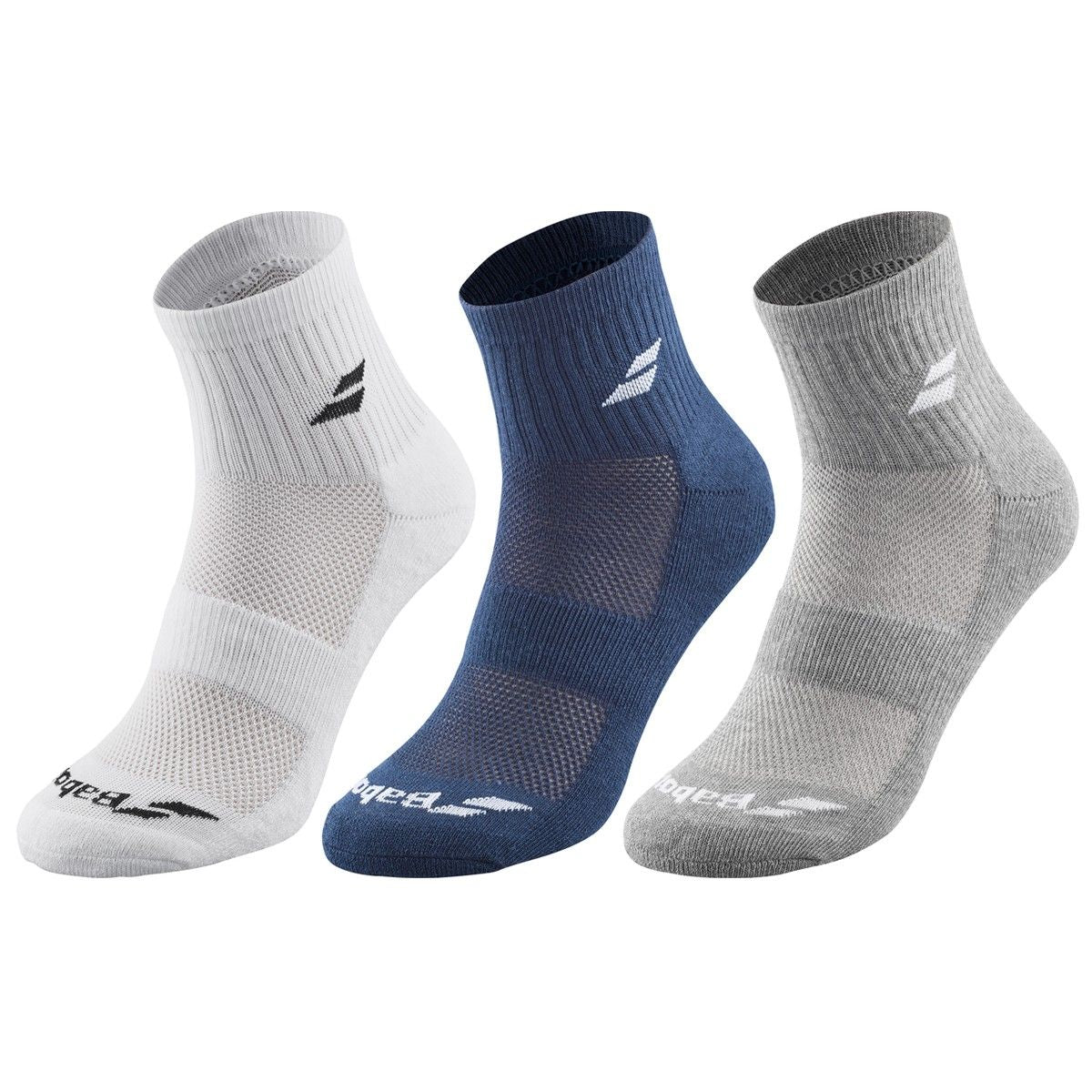Socken Babolat Quarter Pack x3 Drei Farben - Esprit Padel Shop