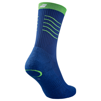 Chaussettes Babolat Mid-Calf Socks Juan Lebron Bleu/Vert - Esprit Padel Shop