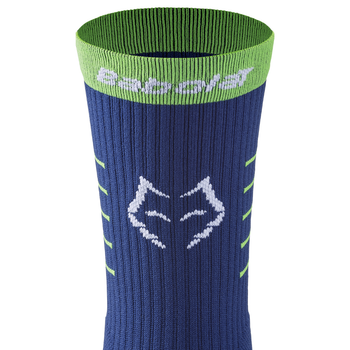 Chaussettes Babolat Mid-Calf Socks Juan Lebron Bleu/Vert - Esprit Padel Shop