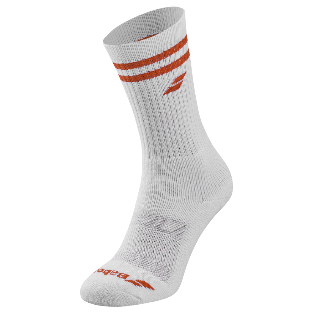 Socks Babolat Team Single Socks White/Red - Esprit Padel Shop