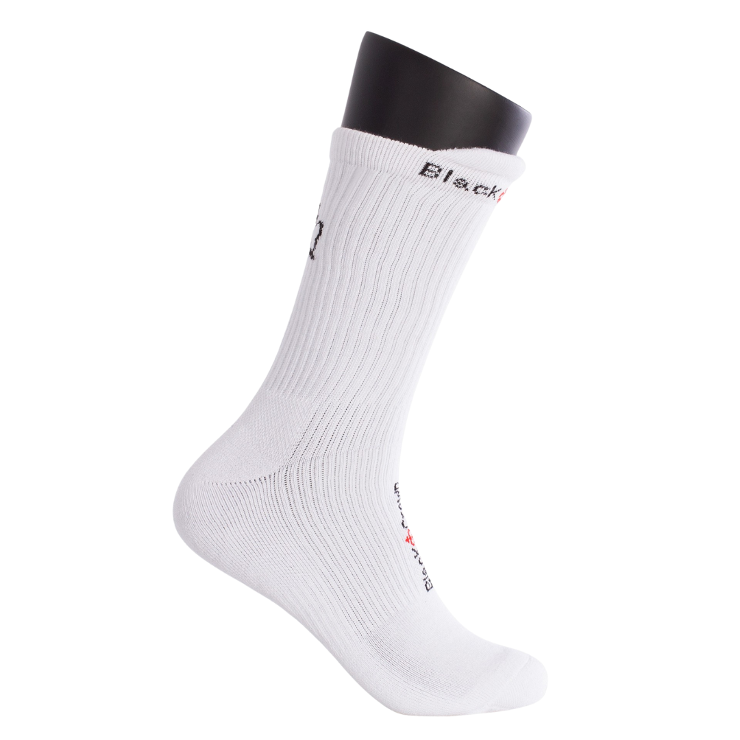 Chaussettes Black Crown Premium Blanc cote - Esprit Padel Shop