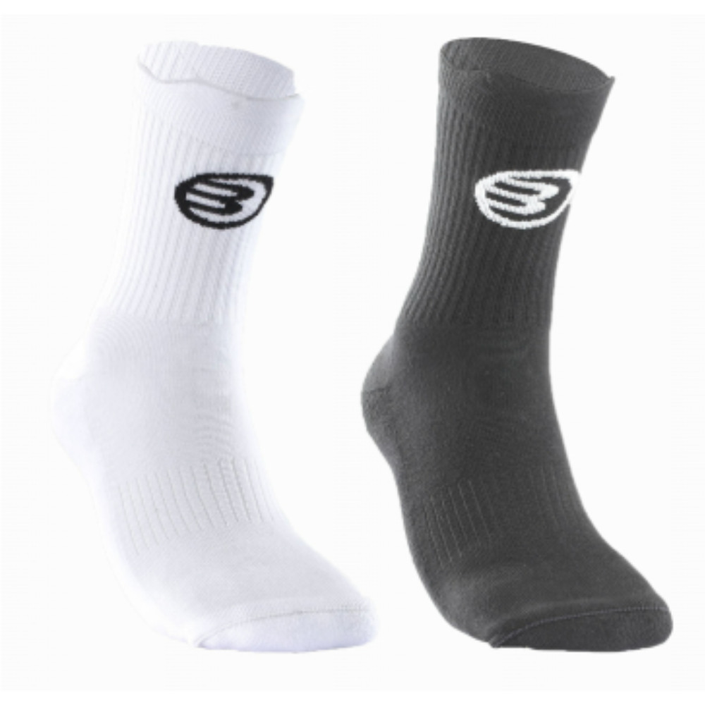 Meias Bullpadel BP 263 Branco/Preto x2 - Esprit Padel Shop