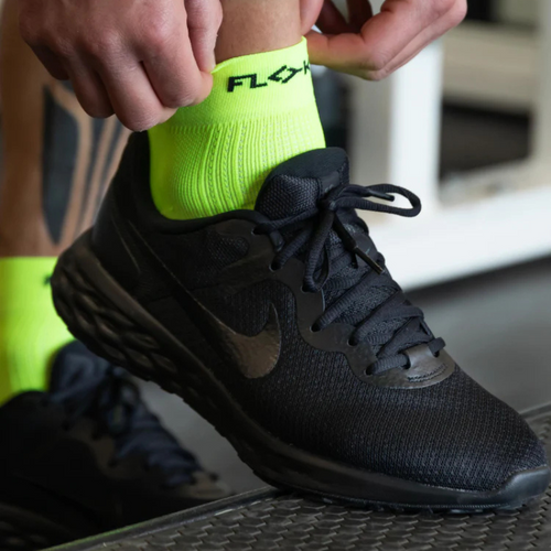 Chaussettes de Compression Floky Multisport Jaune - Esprit Padel Shop