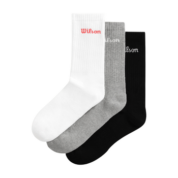 Chaussettes Wilson Crew Logo x3 - Esprit Padel Shop