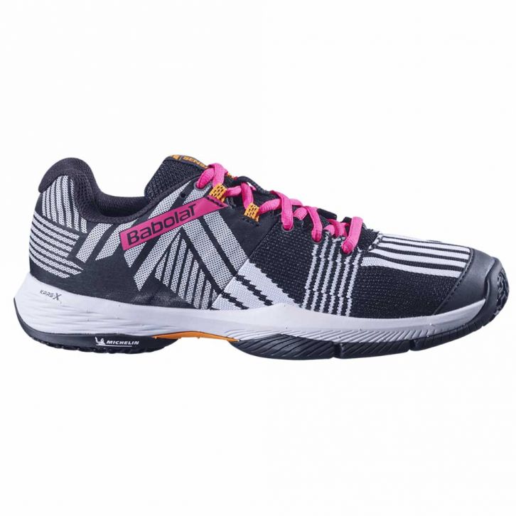 Chaussures de padel Femme Babolat Sensa Noir/Rose - Esprit Padel Shop