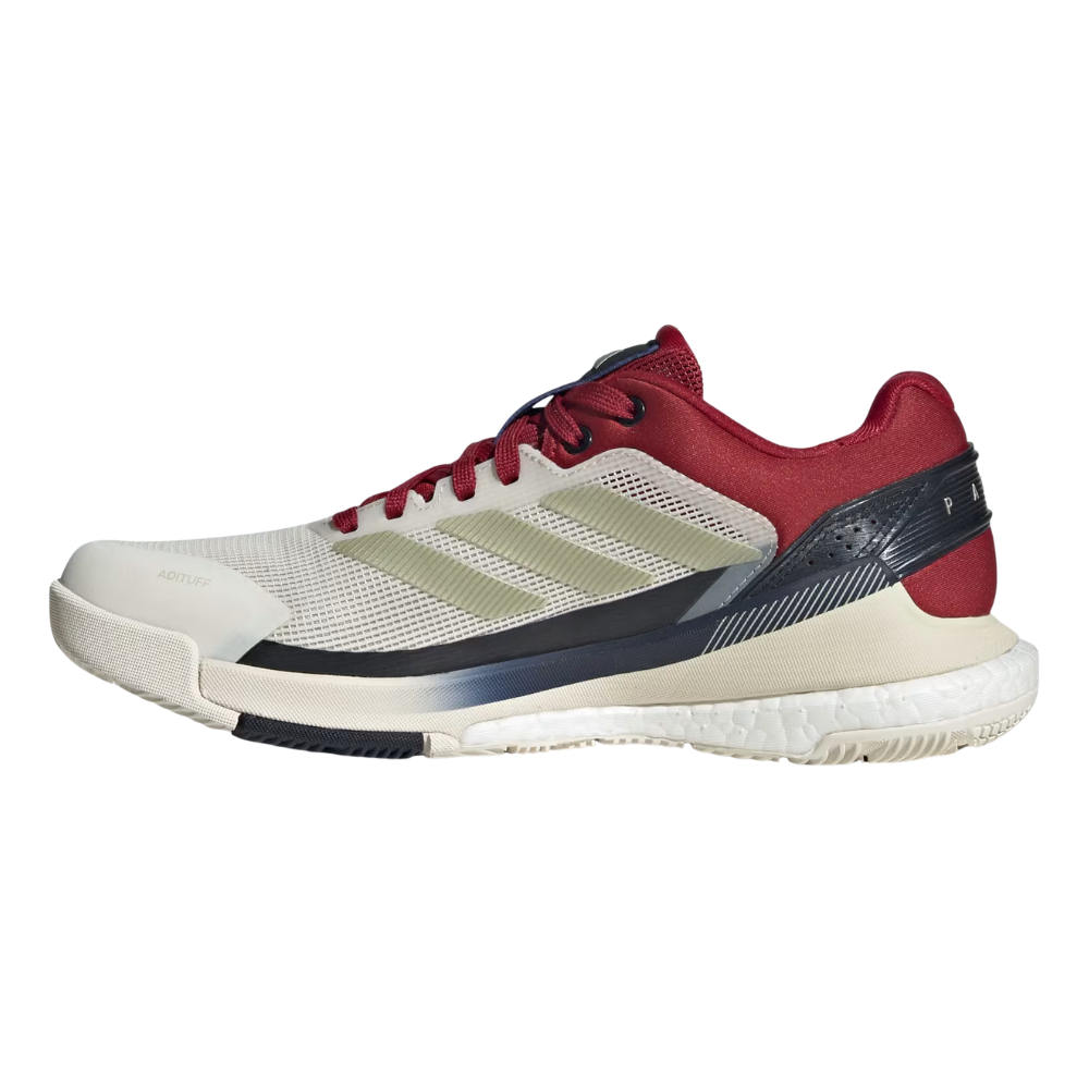 Women's padel shoes Adidas Crazy Quick Boost White/Red - Esprit Padel Shop