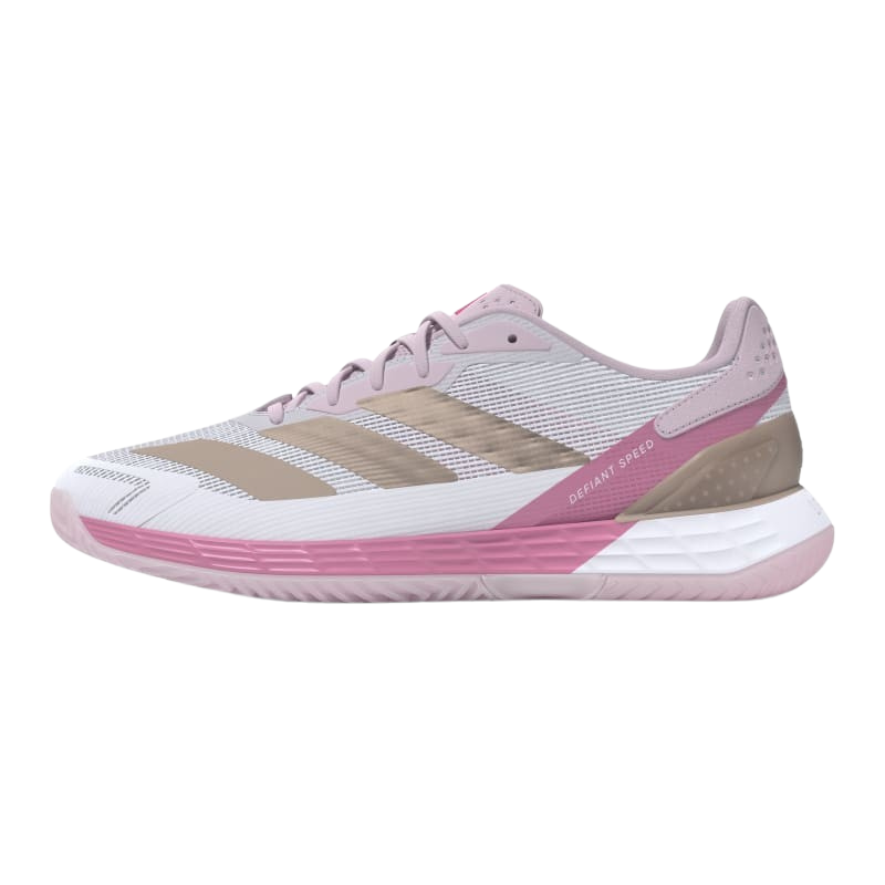 Chaussures de padel Femme Adidas Defiant Speed 2 Blanc/Rose - Esprit Padel Shop