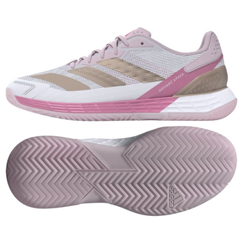 Chaussures de padel Femme Adidas Defiant Speed 2 Blanc/Rose - Esprit Padel Shop