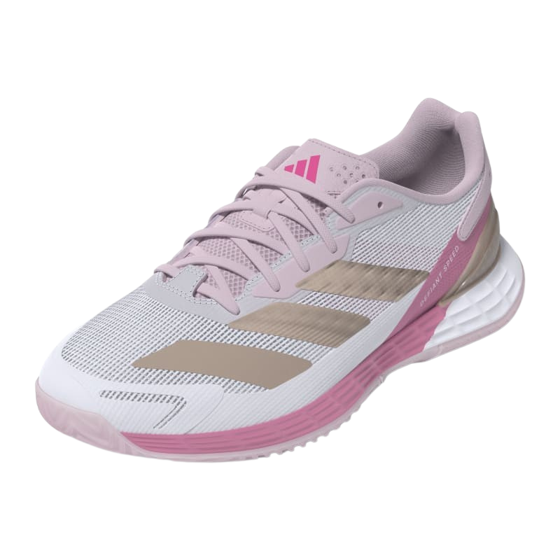 Chaussures de padel Femme Adidas Defiant Speed 2 Blanc/Rose - Esprit Padel Shop