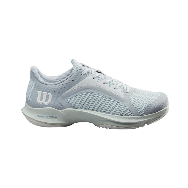 Chaussures de padel femme Wilson Hurakn 2.0 gris cote - Esprit Padel Shop