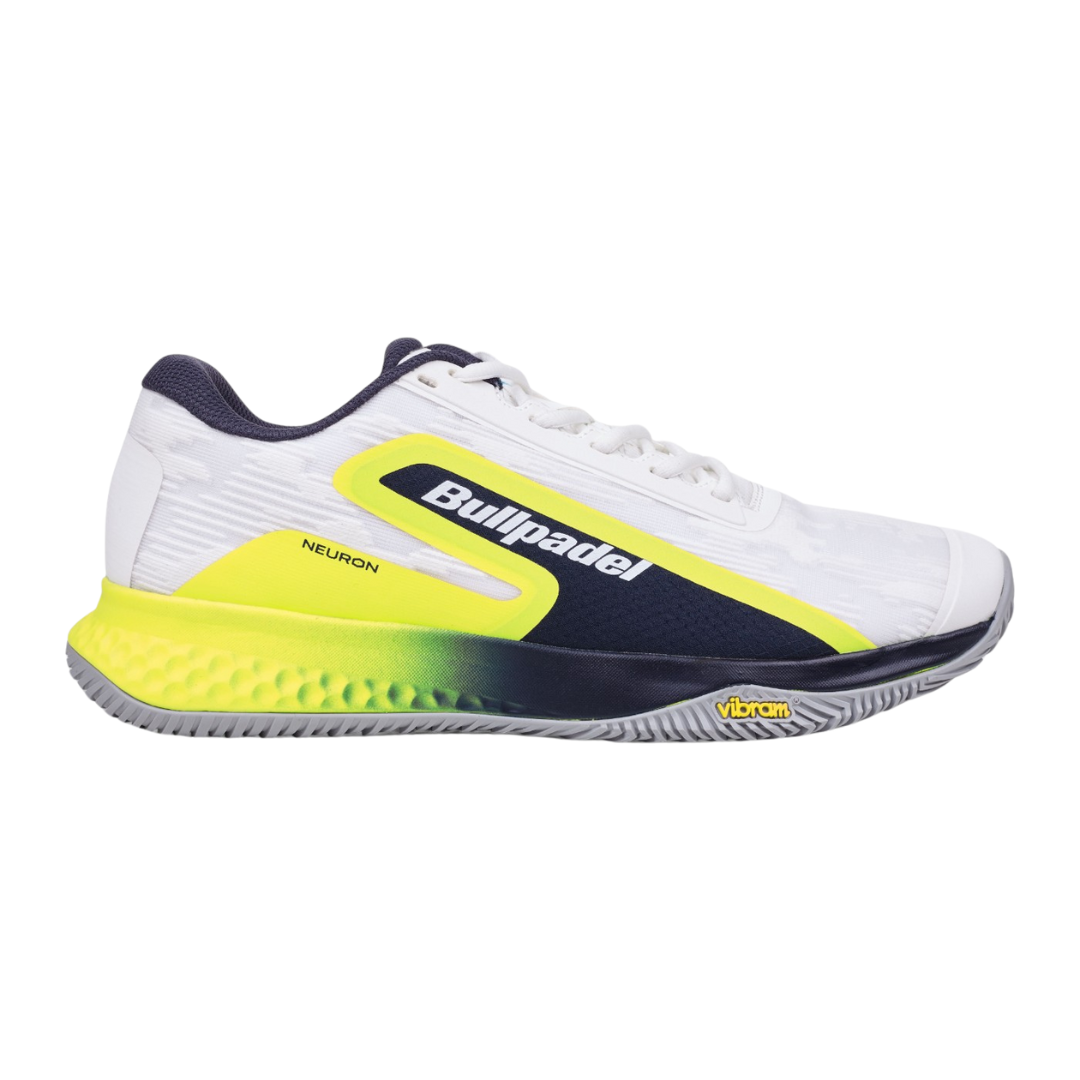 Men's padel shoes Bullpadel Neuron Vibram 25V White - Esprit Padel Shop