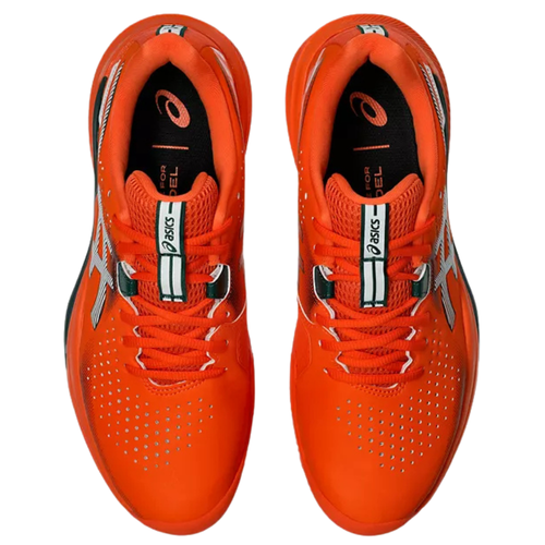 Chaussures de padel Homme Asics Gel Challenger 15 Padel Orange/Vert - Esprit Padel Shop