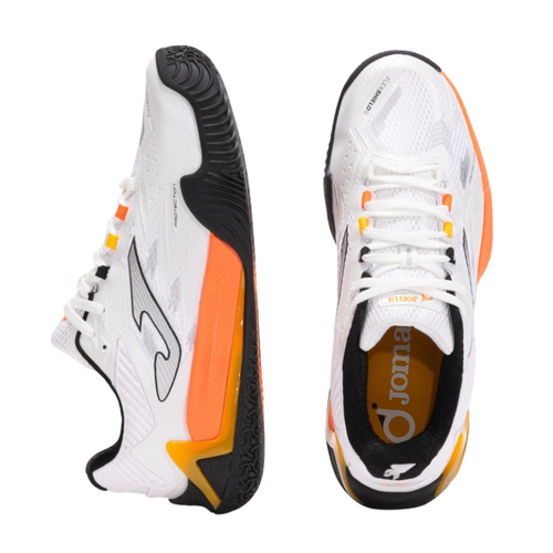 Chaussures de padel Homme Joma Open Men Blanc/Orange - Esprit Padel Shop