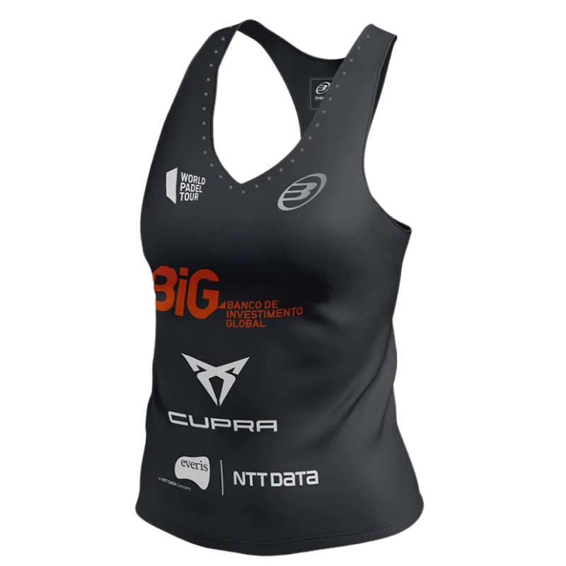 Débardeur Bullpadel Puqui SA noir Femme - Esprit Padel Shop