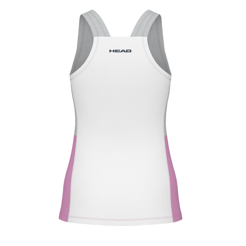 Débardeur Head Play top tank femme rose dos - Esprit Padel Shop