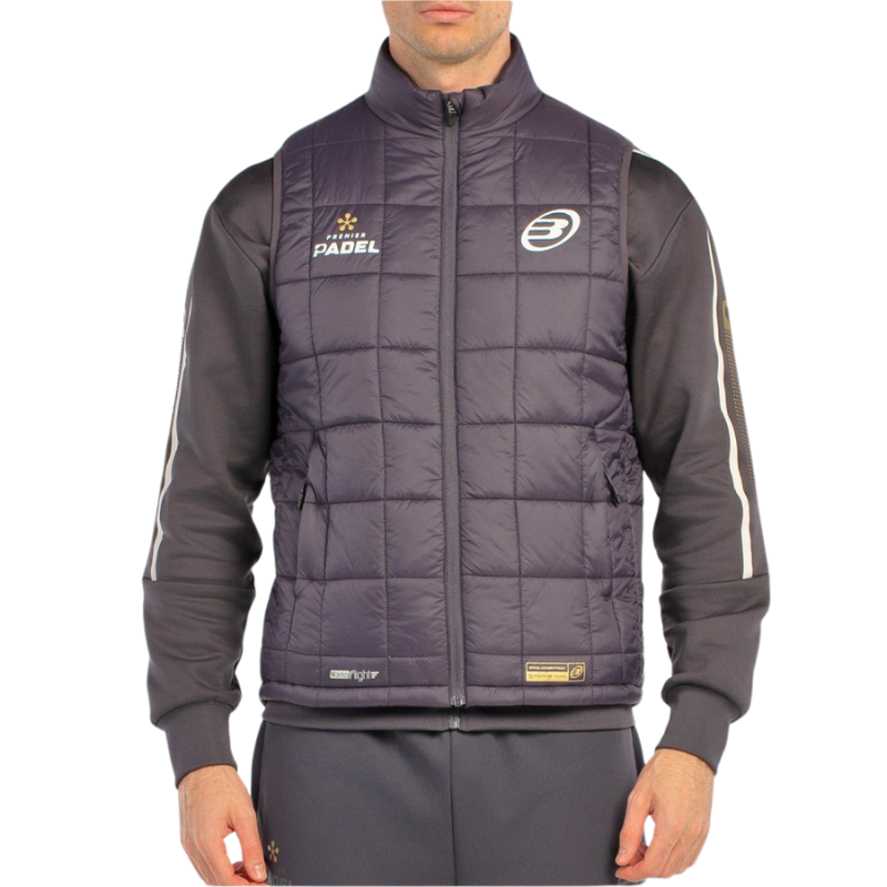 Doudoune sans manche Bullpadel Belio Noir - Esprit Padel Shop