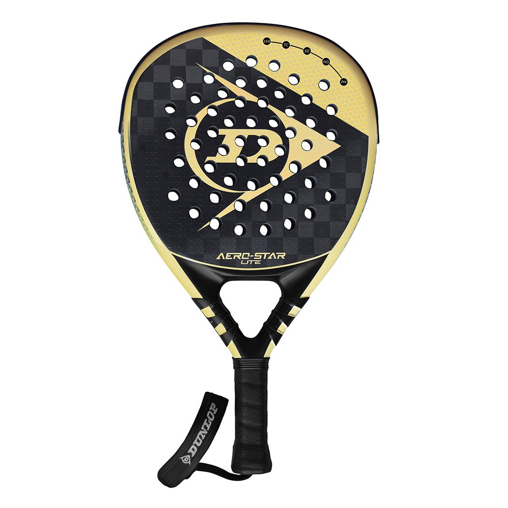 Raquette De Padel Dunlop - Cadre Graphite/carbone 16K, Forme Hybride, Contrôle Et Puissance, Pour Joueurs Avancés