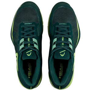 Chaussures de padel Head Sprint Pro 3.5 vert dessus - Esprit Padel Shop