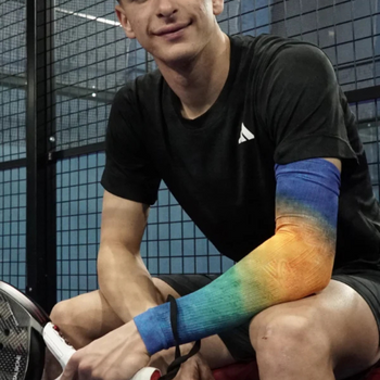 Manchette Floky No Strain Orange/Bleu - Esprit Padel Shop