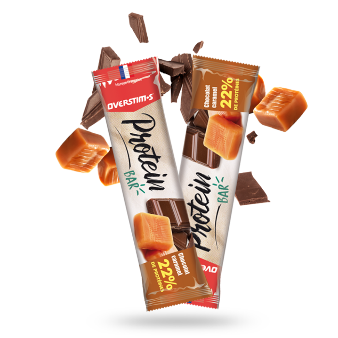 Barrita proteica Overstim.s Chocolate/Caramelo - Esprit Padel Shop