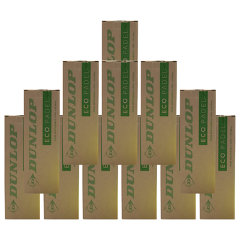 Pack de 12 tubes de balles Dunlop Eco Padel - Esprit Padel Shop