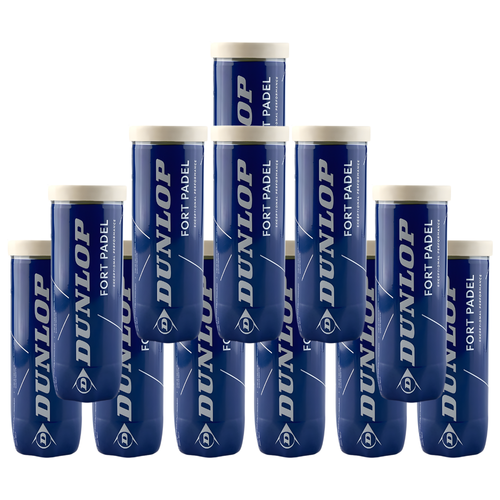 Pack de 12 tubes de balles Dunlop Fort Padel - Esprit Padel Shop