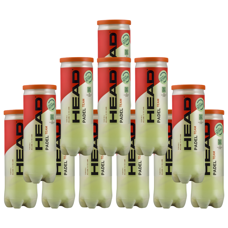 Pack de 12 tubes de balles Head Padel Team - Esprit Padel Shop