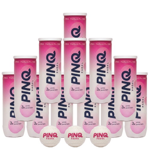 Pack de 12 balles PINQ Padel Blanc - Esprit Padel Shop