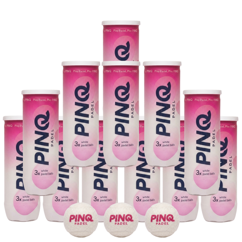 Pack de 12 balles PINQ Padel Blanc - Esprit Padel Shop