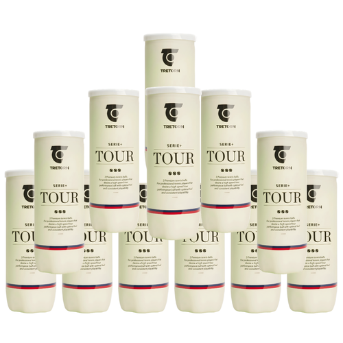 Pack de 12 tubes de Balles Tretorn Serie+ Padel Tour - Esprit Padel Shop