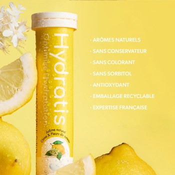 Pastilles d'hydratation Hydratis Citron Fleurs de Sureau - Esprit Padel Shop