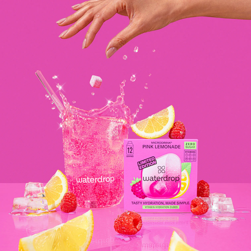 Pastilles d'hydratation Waterdrop Microdrink Pink Lemonade x12 - Esprit Padel Shop