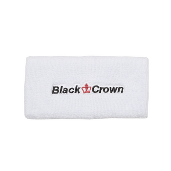 Poignets Éponge Black Crown Long Blanc - Esprit Padel Shop