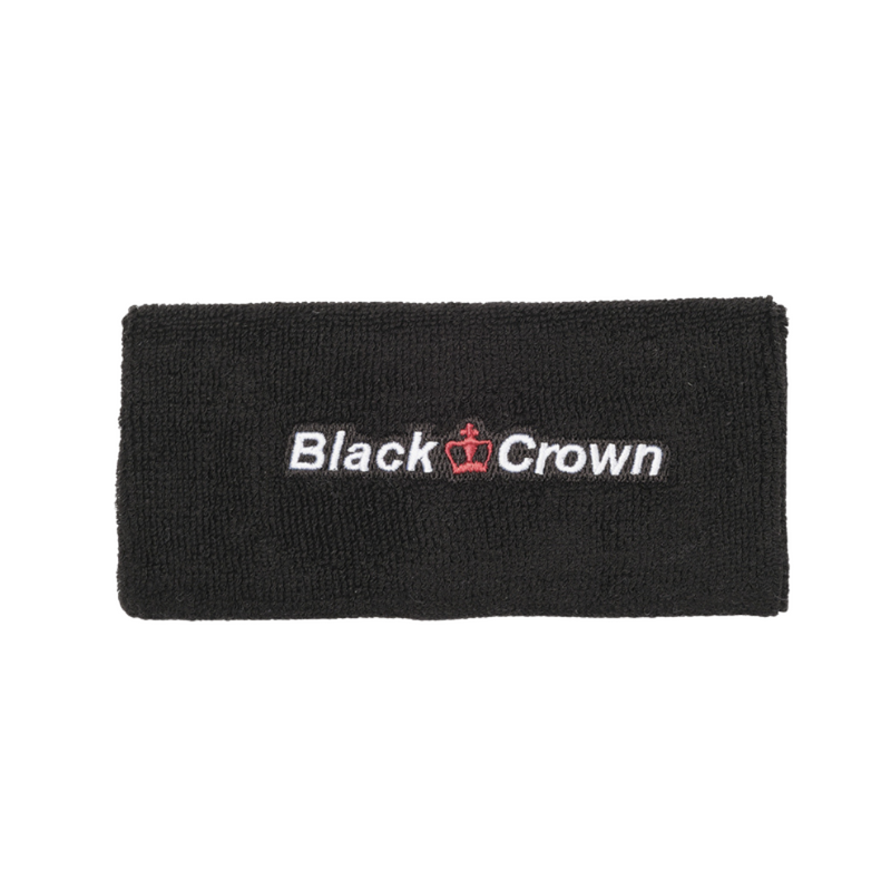 Poignets Éponge Black Crown Long Noir - Esprit Padel Shop