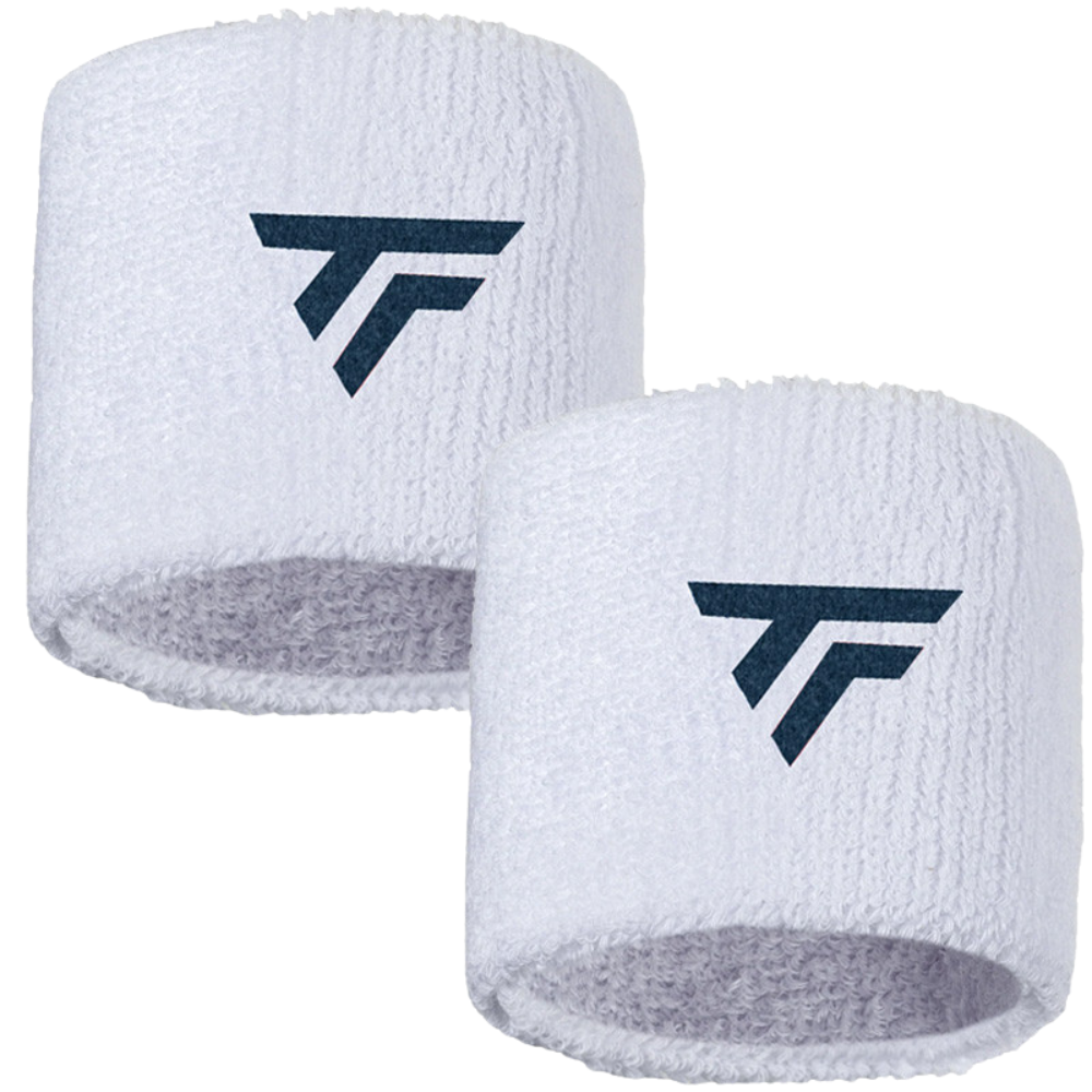 Weiße Tecnifibre-Schweißbänder x2 - Esprit Padel Shop