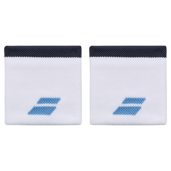 Poignet Éponge Babolat Logo Blanc/Bleu 2025 - Esprit Padel Shop