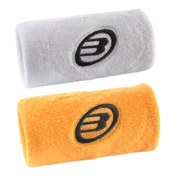 Poignets éponge Bullpadel BPMU 262 Blanc/Orange | Esprit Padel Shop