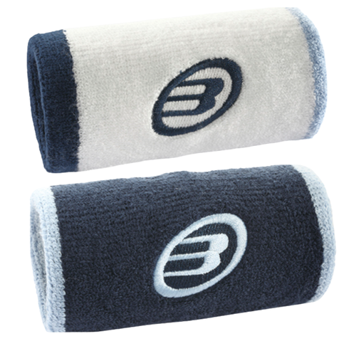 Poignets éponge Bullpadel BPMU 265 Blanc/Bleu | Esprit Padel Shop