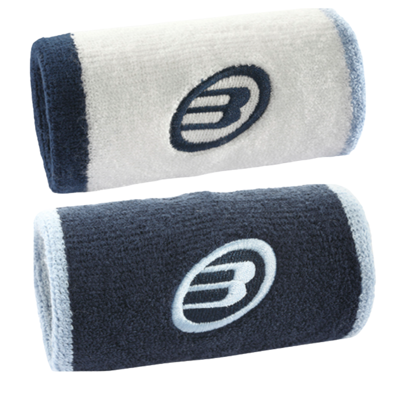 Poignets éponge Bullpadel BPMU 265 Blanc/Bleu | Esprit Padel Shop