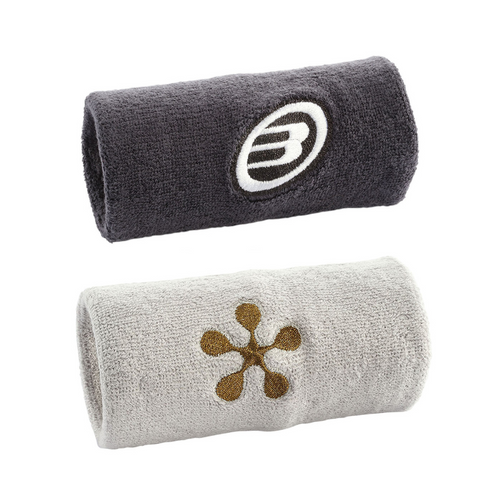 Poignets Éponge Bullpadel Premier Padel Noir/Blanc - Esprit Padel Shop