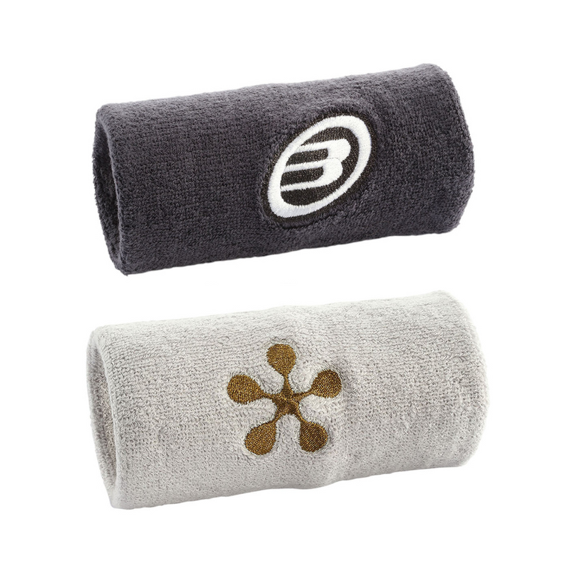 Poignets Éponge Bullpadel Premier Padel Noir/Blanc - Esprit Padel Shop