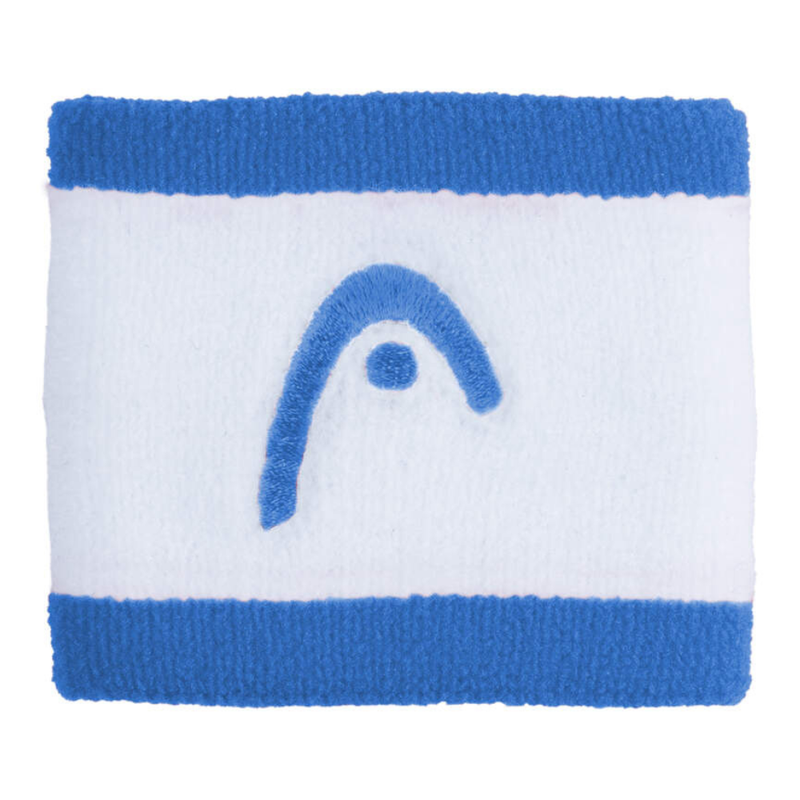 Poignets Éponge Head 2.5" Stripped Blanc/Bleu - Esprit Padel Shop