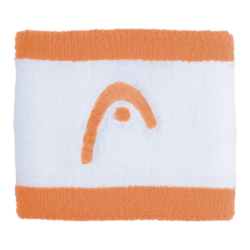 Poignets éponge Head 2"5 Striped Blanc/Orange - Esprit Padel Shop