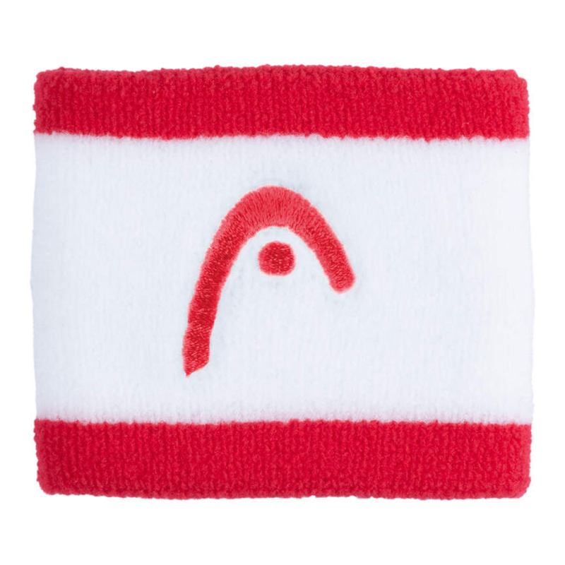 Poignets Éponge Head 2.5" Striped Blanc/Rouge - Esprit Padel Shop