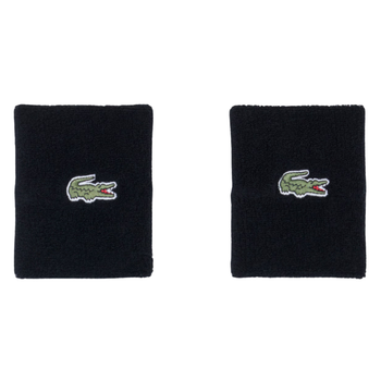 Poignets Éponge Lacoste Sport Jersey Stretch Noir -  Esprit Padel Shop